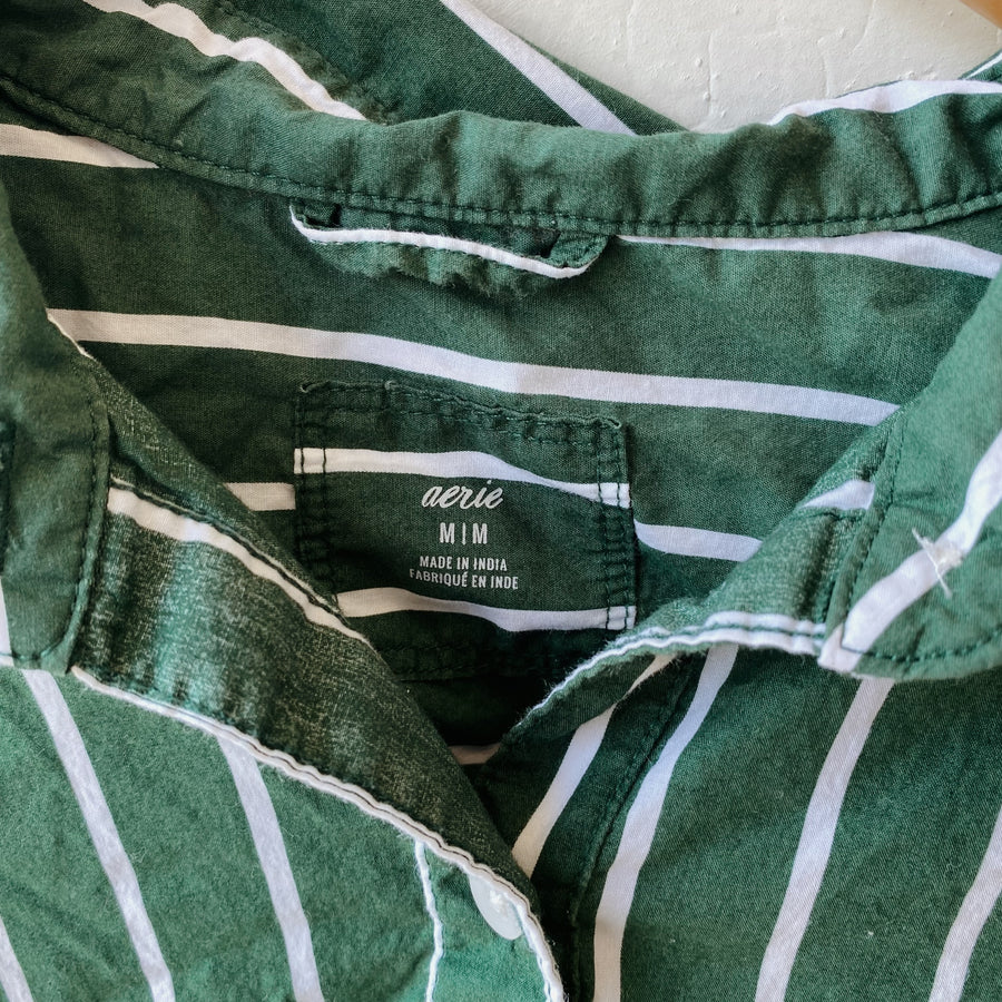 Size M | Aerie Striped Button Up