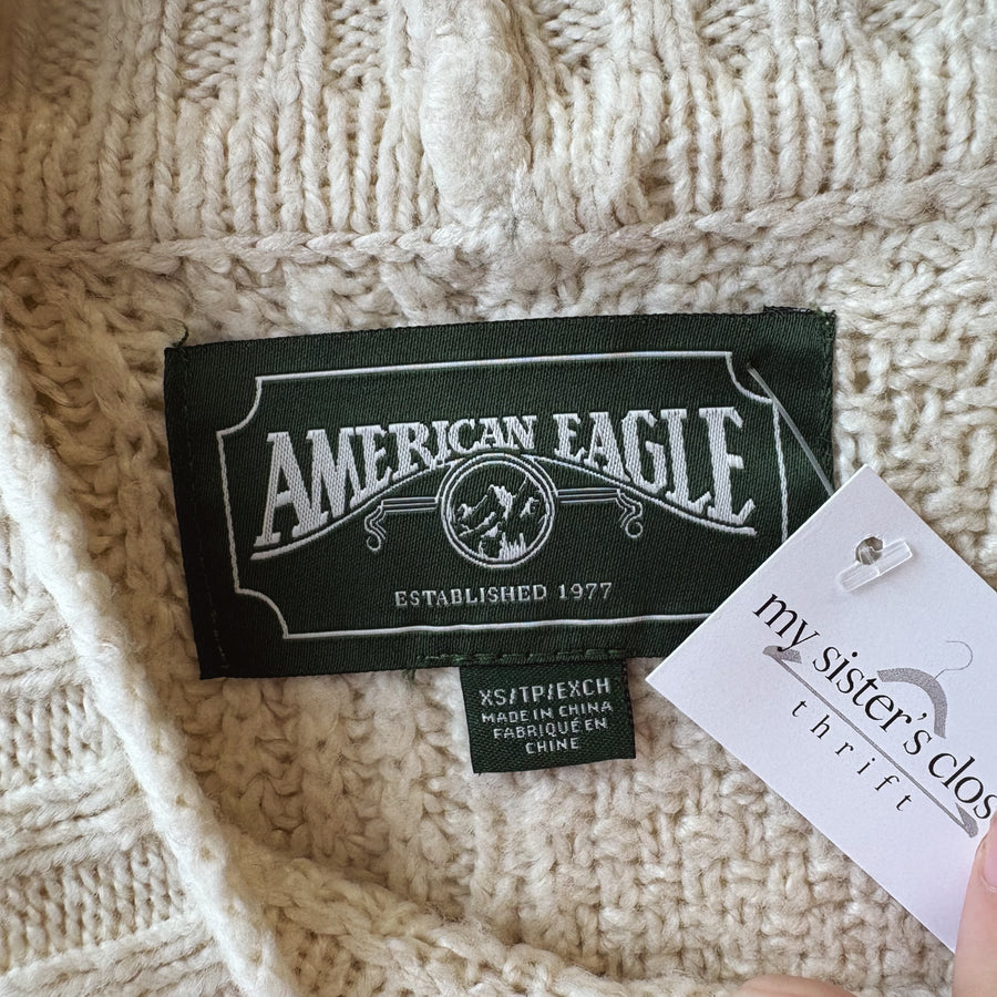 SIZE XS | AE Off White Sweater