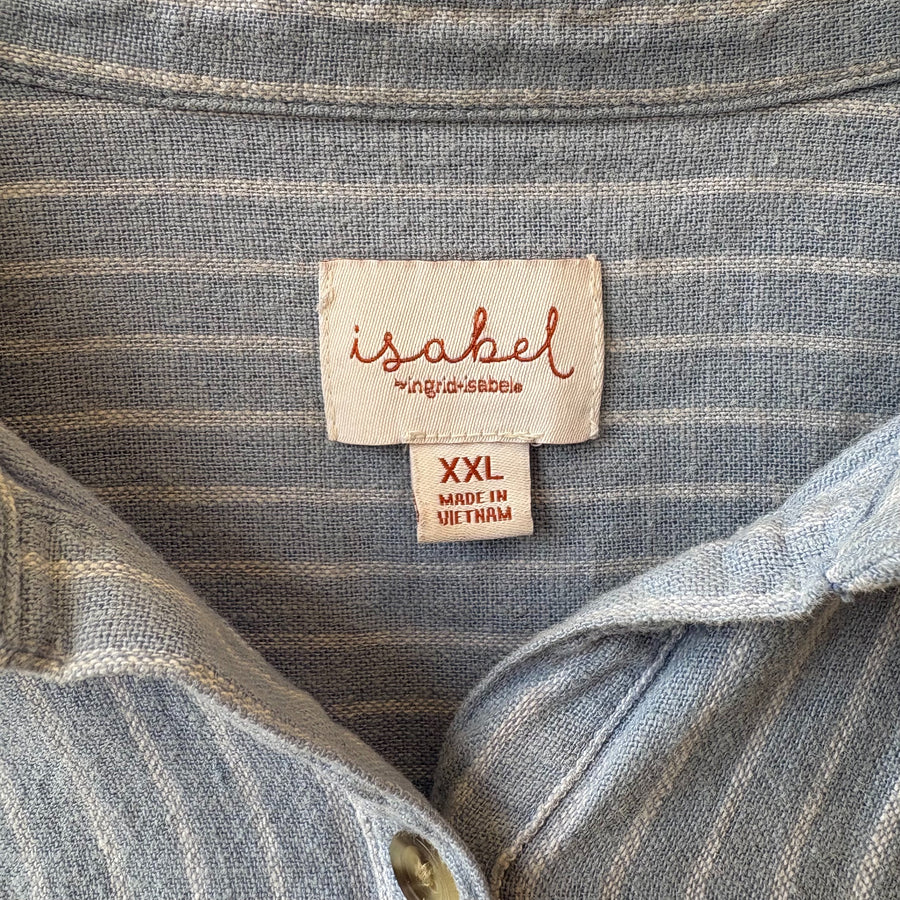 SIZE XXL | Striped Maternity Shirt