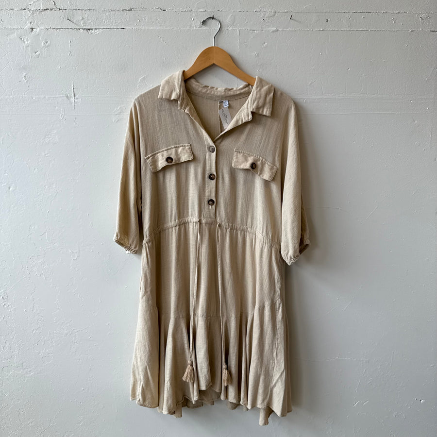 SIZE XL | Cream Dress