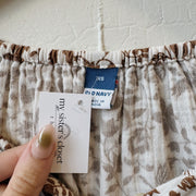 SIZE XS | Brown Floral Top