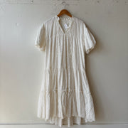 SIZE L | White Eyelet Dress