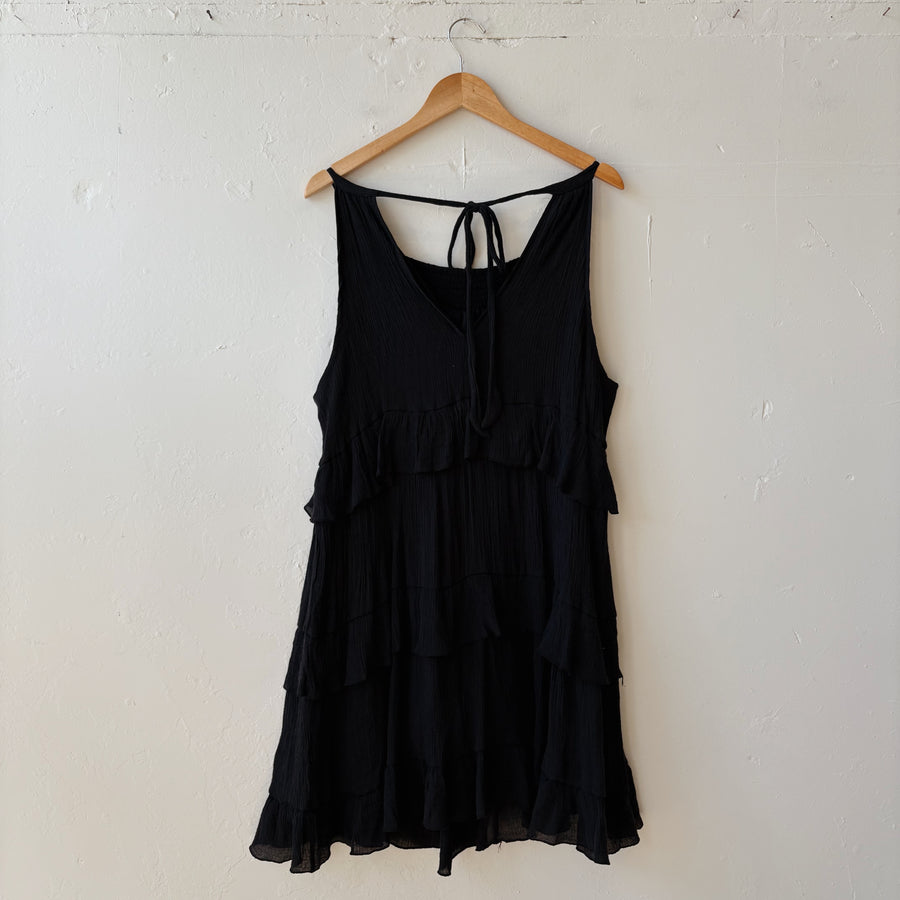SIZE 3X | Black Layered Dress