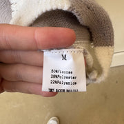 SIZE M | Gray & White Sweater