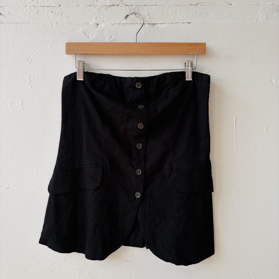 SIZE M | Strapless Black Top