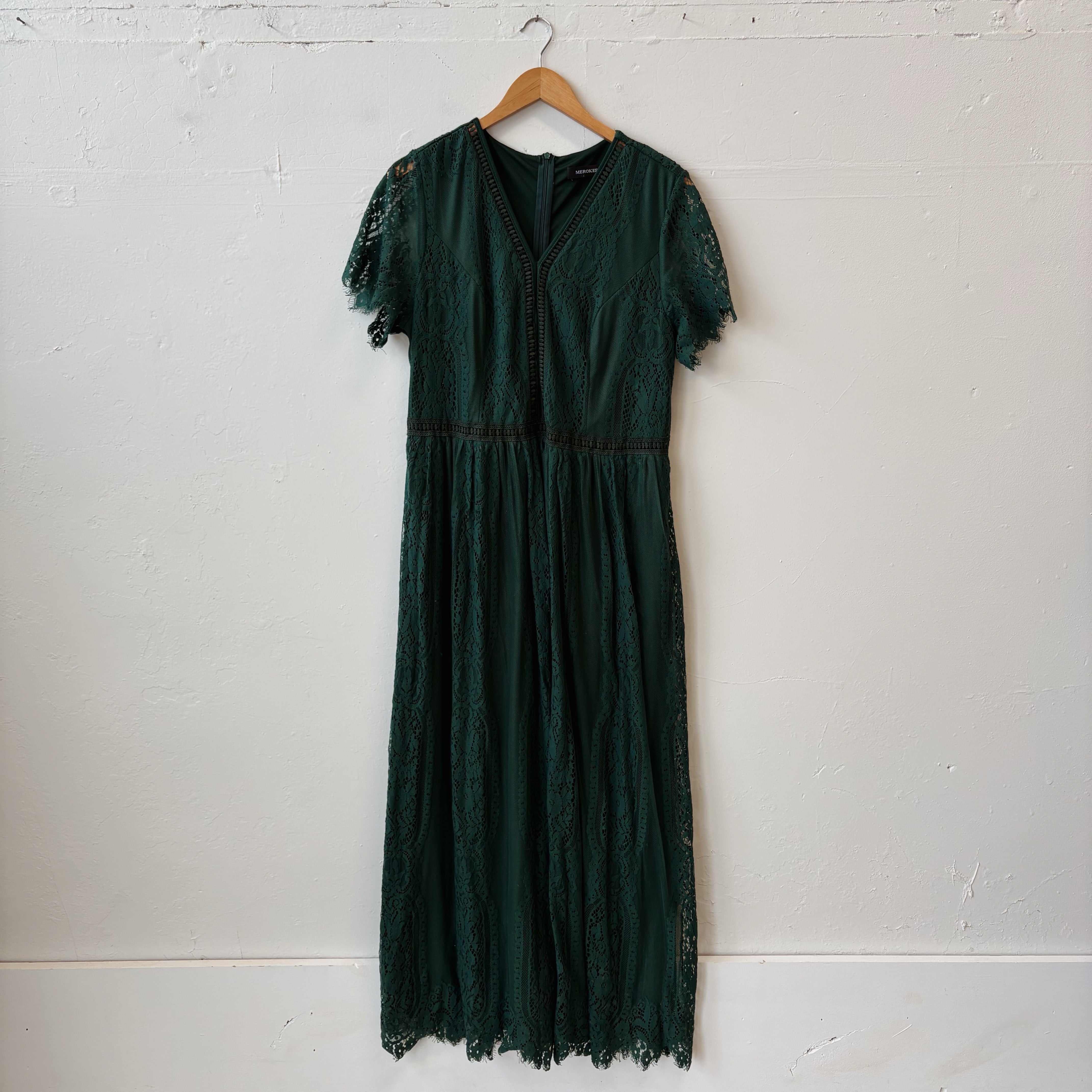 SIZE XXL | Green Lace Dress