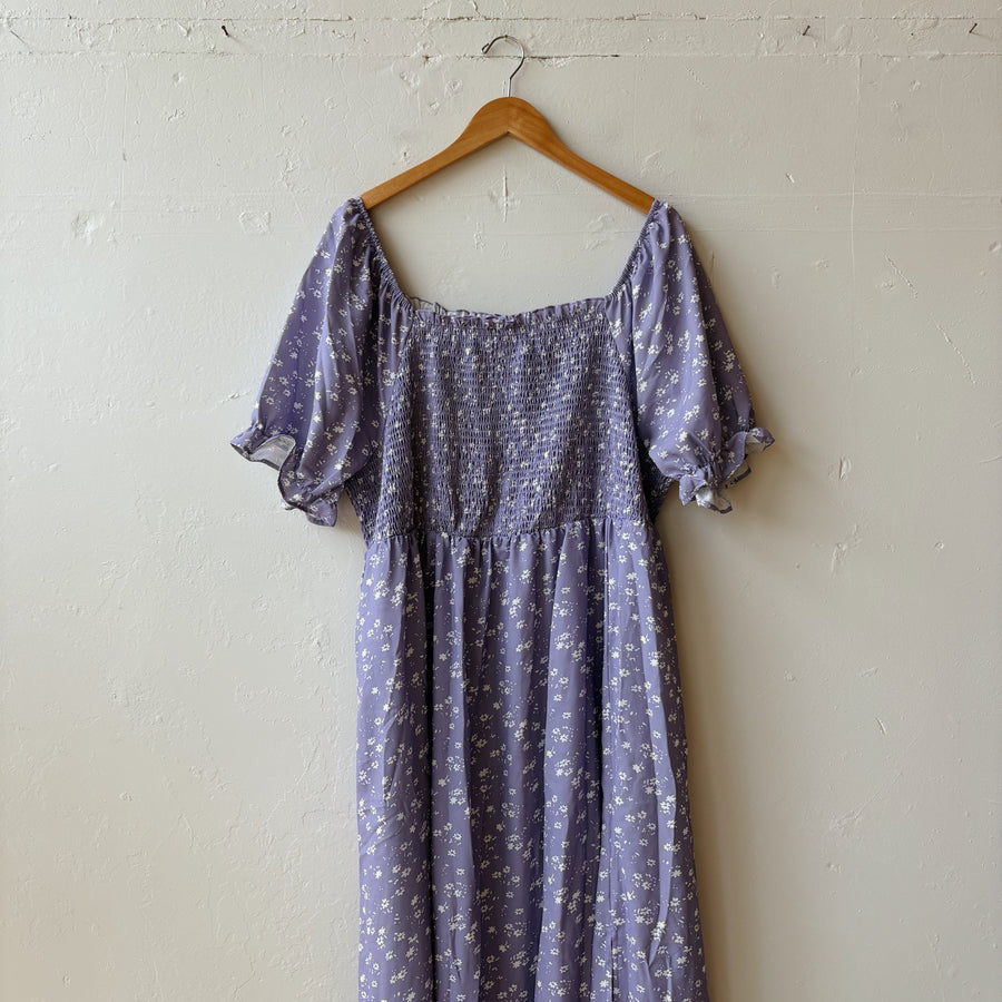 SIZE 20 | Purple Floral Dress