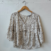 SIZE S | Brown Floral Top