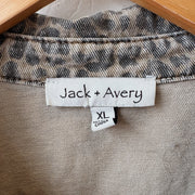 SIZE XL | Cheetah Denim Jacket