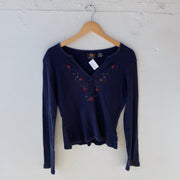 SIZE M | Vintage Embroidered Top
