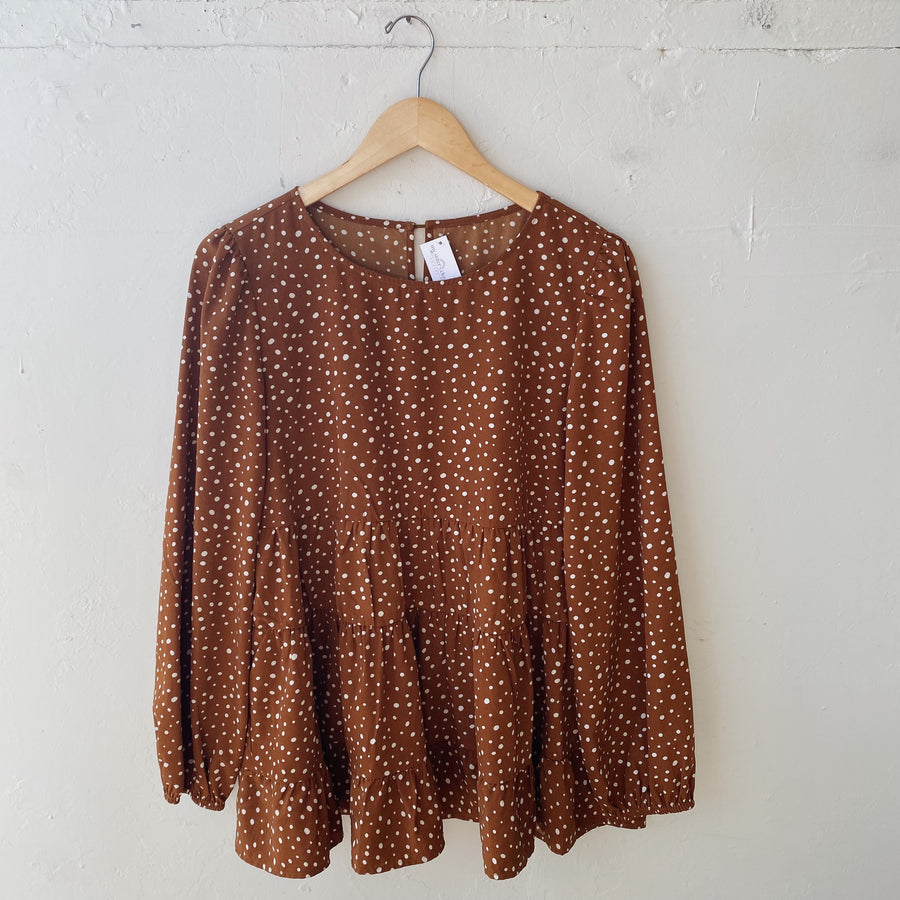 SIZE L | Polka Dot Blouse