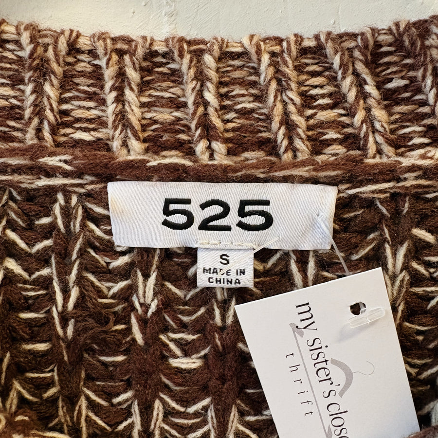 SIZE S | Multicolor Brown Sweater