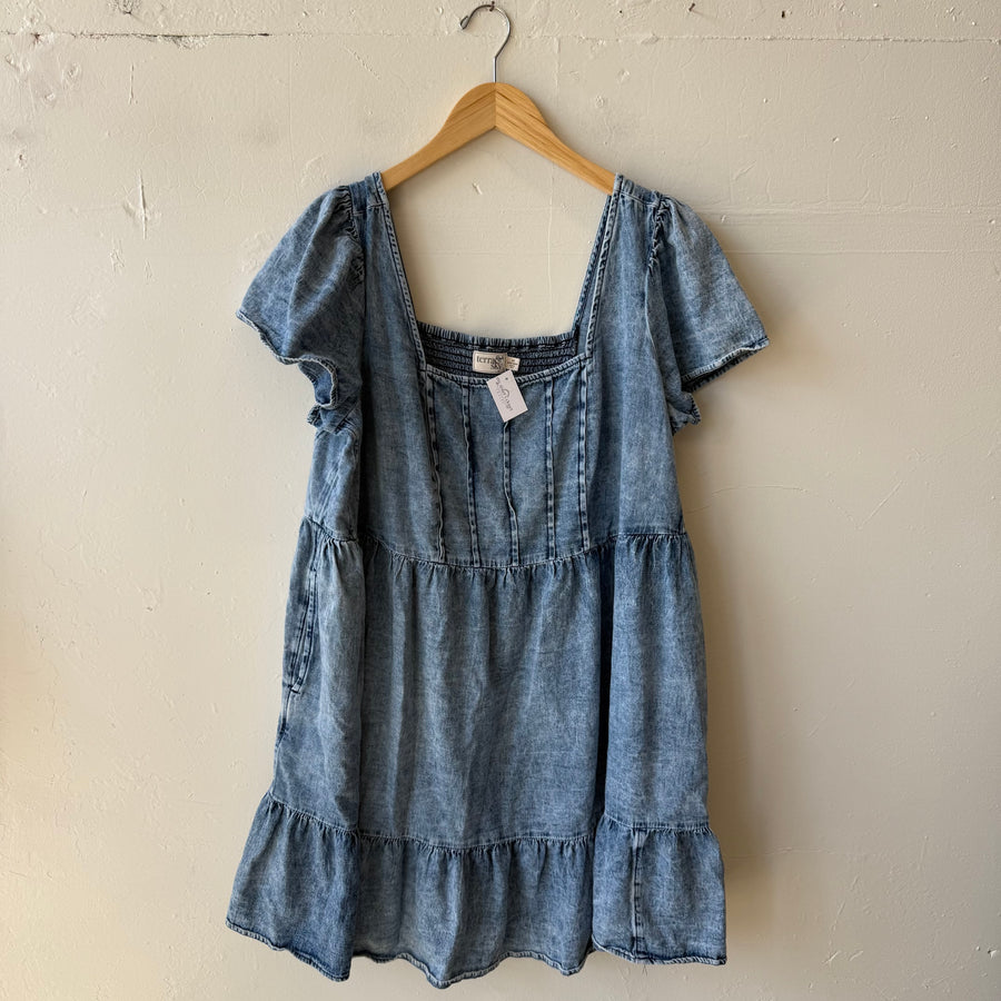 SIZE 1X | Denim Dress