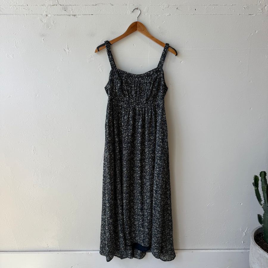 SIZE L | Blue Floral Boutique Dress