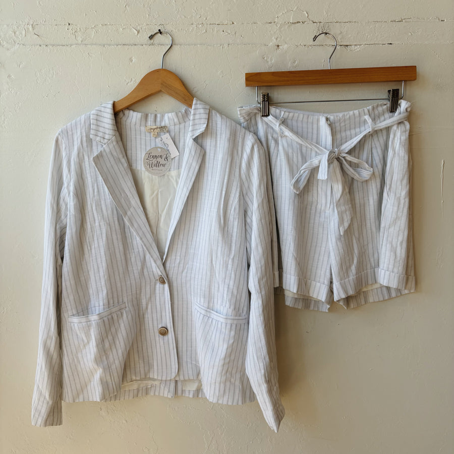 SIZE S/M | Striped Blazer Set
