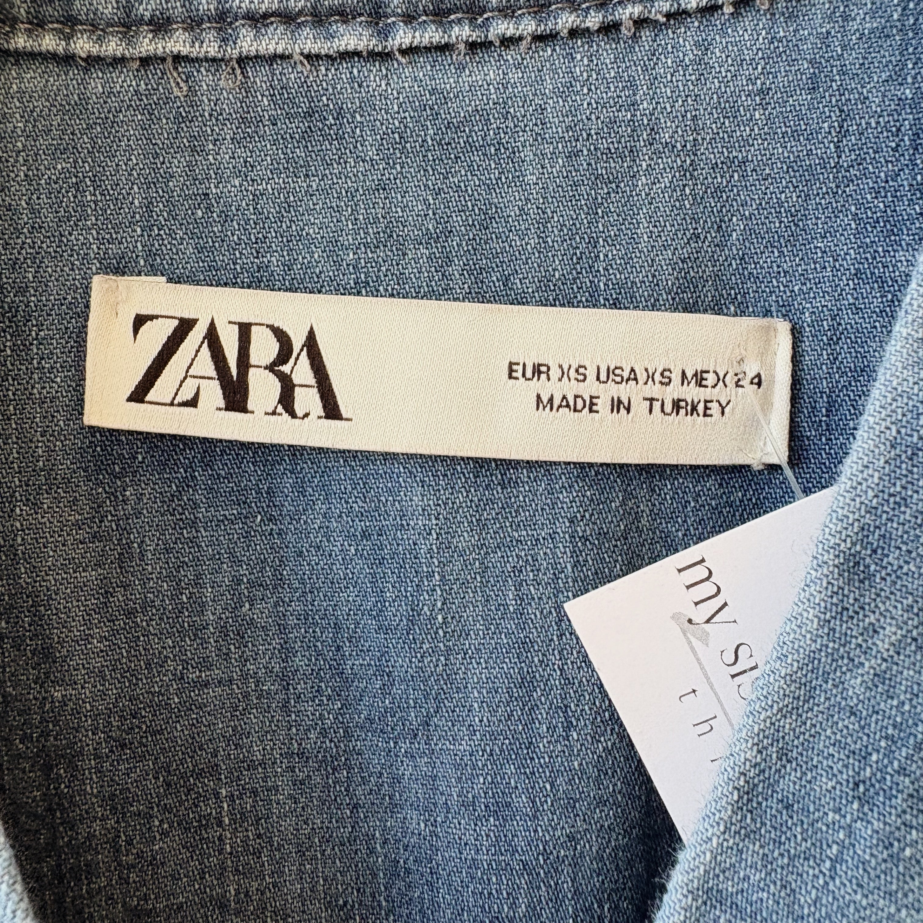 SIZE XS | Zara Denim Dress