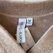 SIZE M | Striped Collared Sweater
