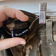 Size S | Camo Wide Leg Jeans