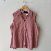 SIZE 22 | Red Gingham Tank Top