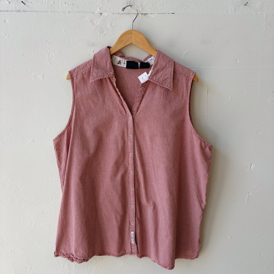 SIZE 22 | Red Gingham Tank Top