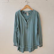 SIZE L | Free People Blue Top