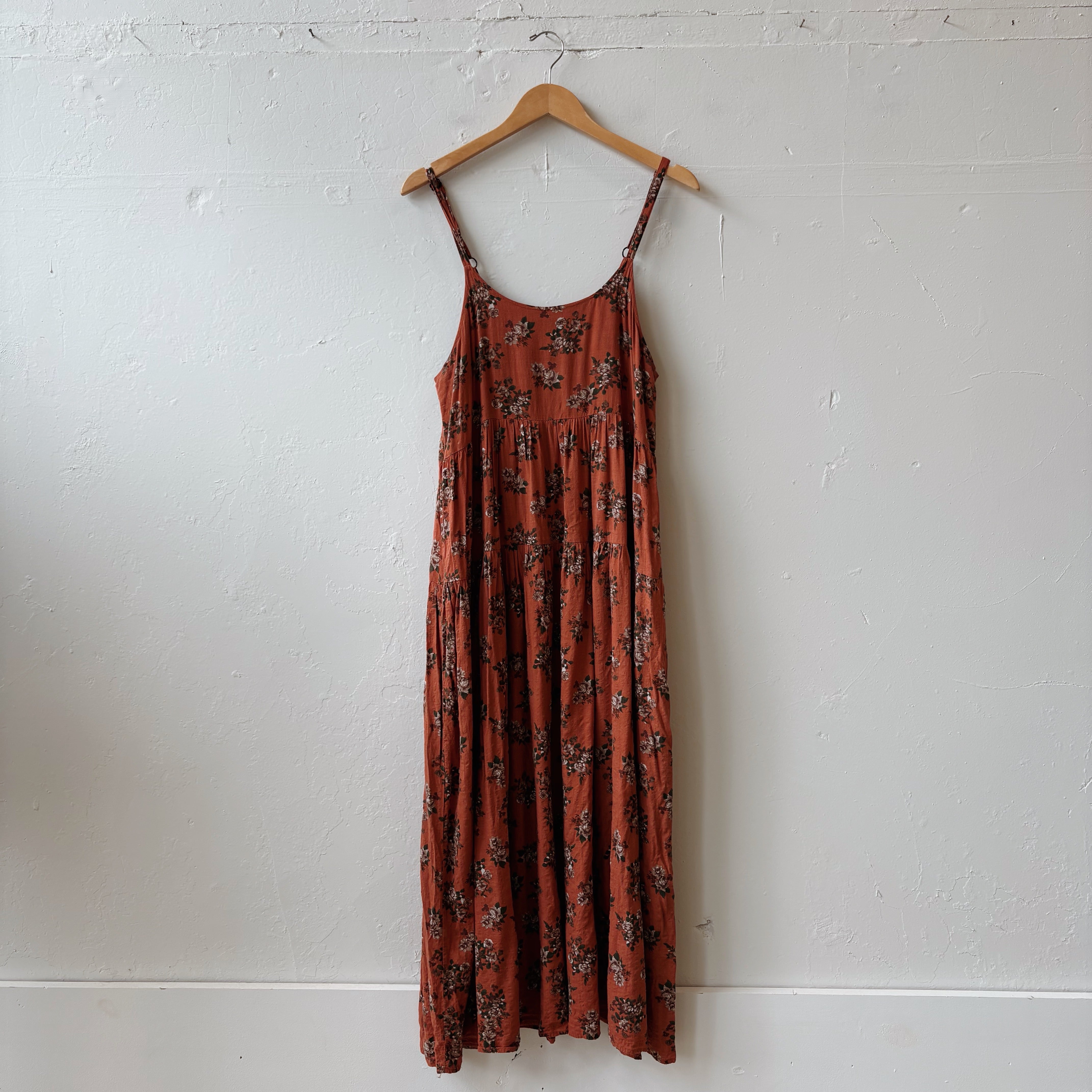 SIZE M | Orange Floral Dress