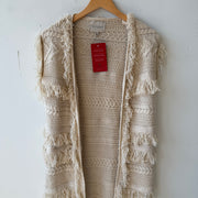 SIZE S | Long Fringe Cardigan