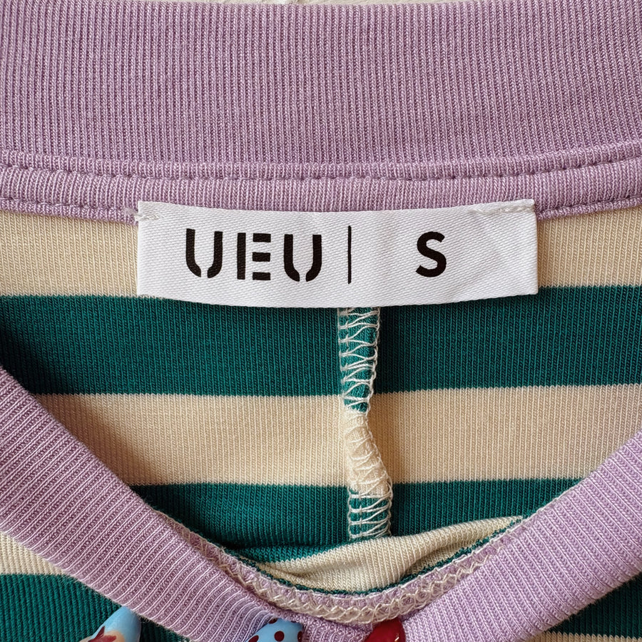 SIZE S | Teal Striped Top