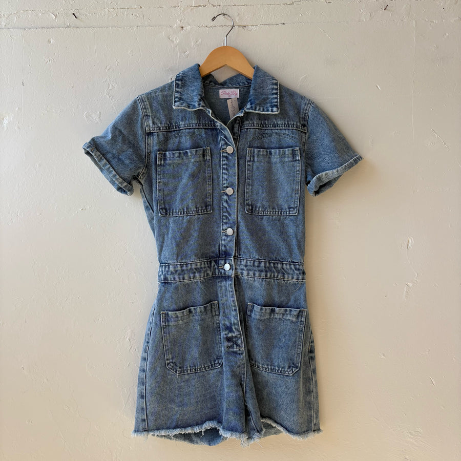 SIZE S | Denim Romper