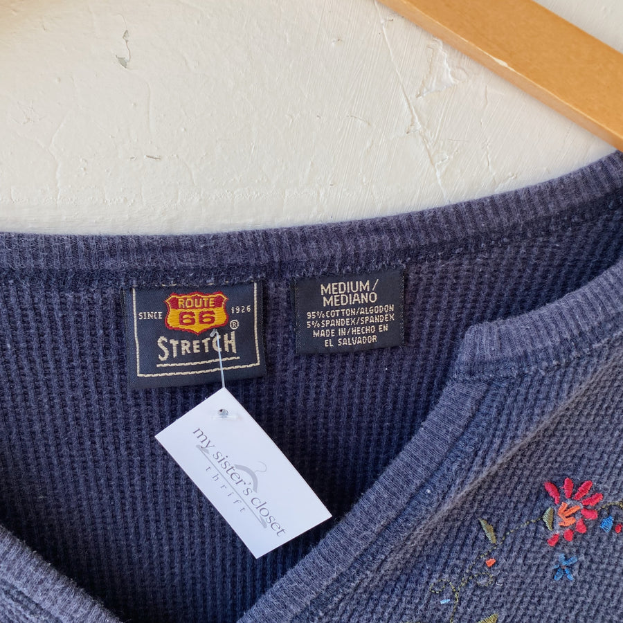 SIZE M | Vintage Embroidered Top