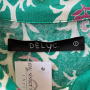 SIZE S | Green Patterned Dress