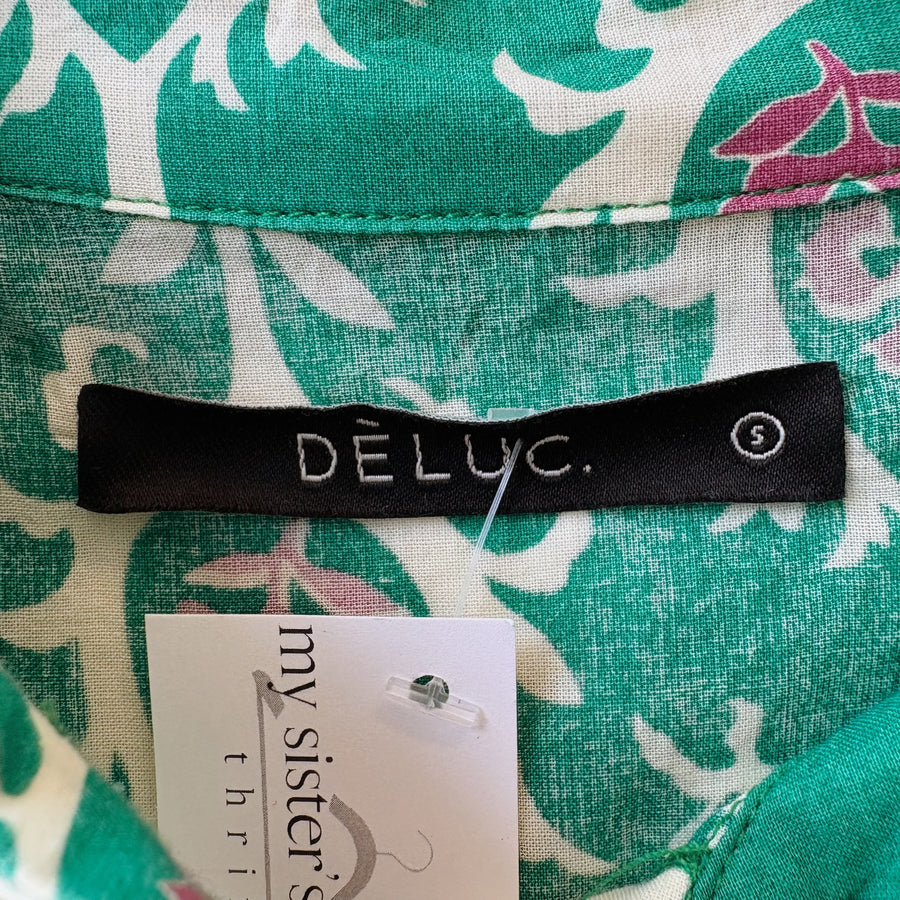 SIZE S | Green Patterned Dress