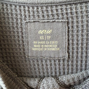 SIZE XS | Aerie Waffle Knit Top