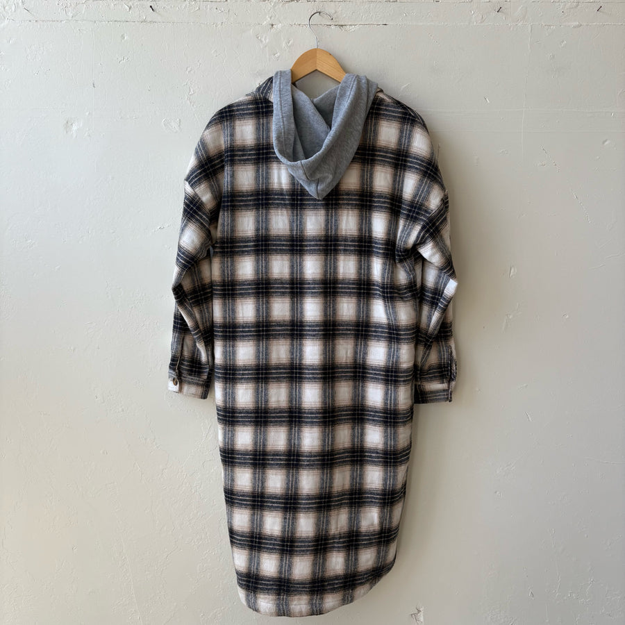 SIZE S | Long Flannel Coat