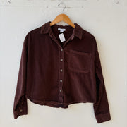 SIZE M | Brown Corduroy Button Up