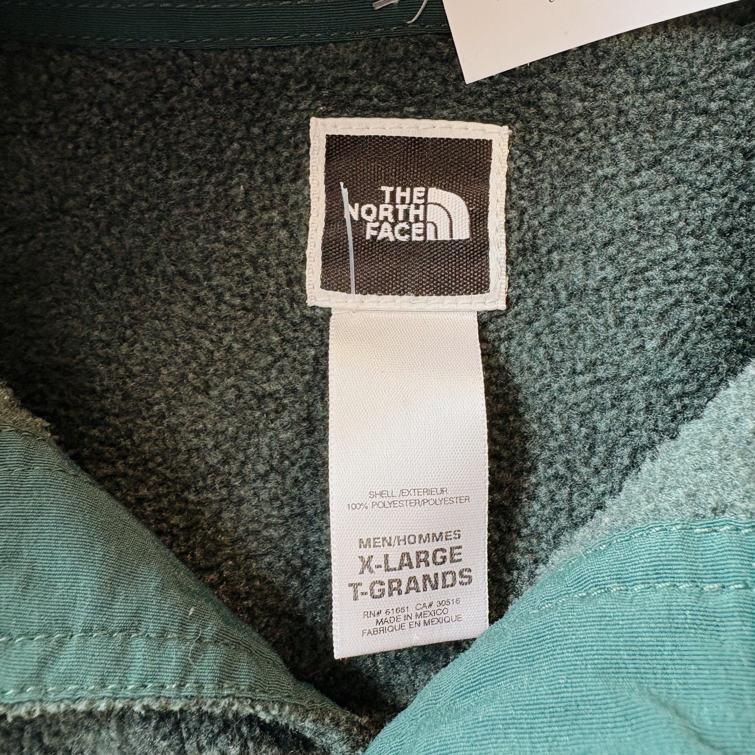 SIZE XL | Green North Face Button Up