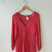 SIZE S | Pink Floral Dress