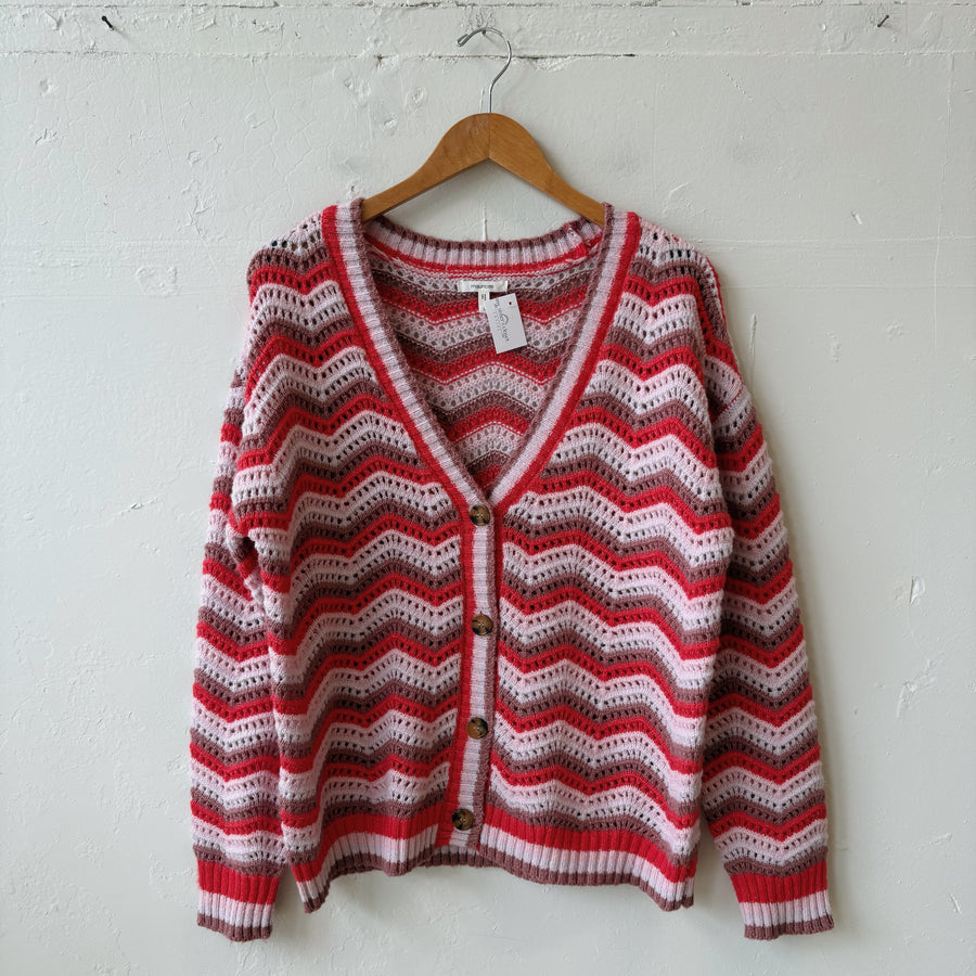 SIZE L | Pink Button Cardigan