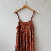SIZE M | Orange Floral Dress
