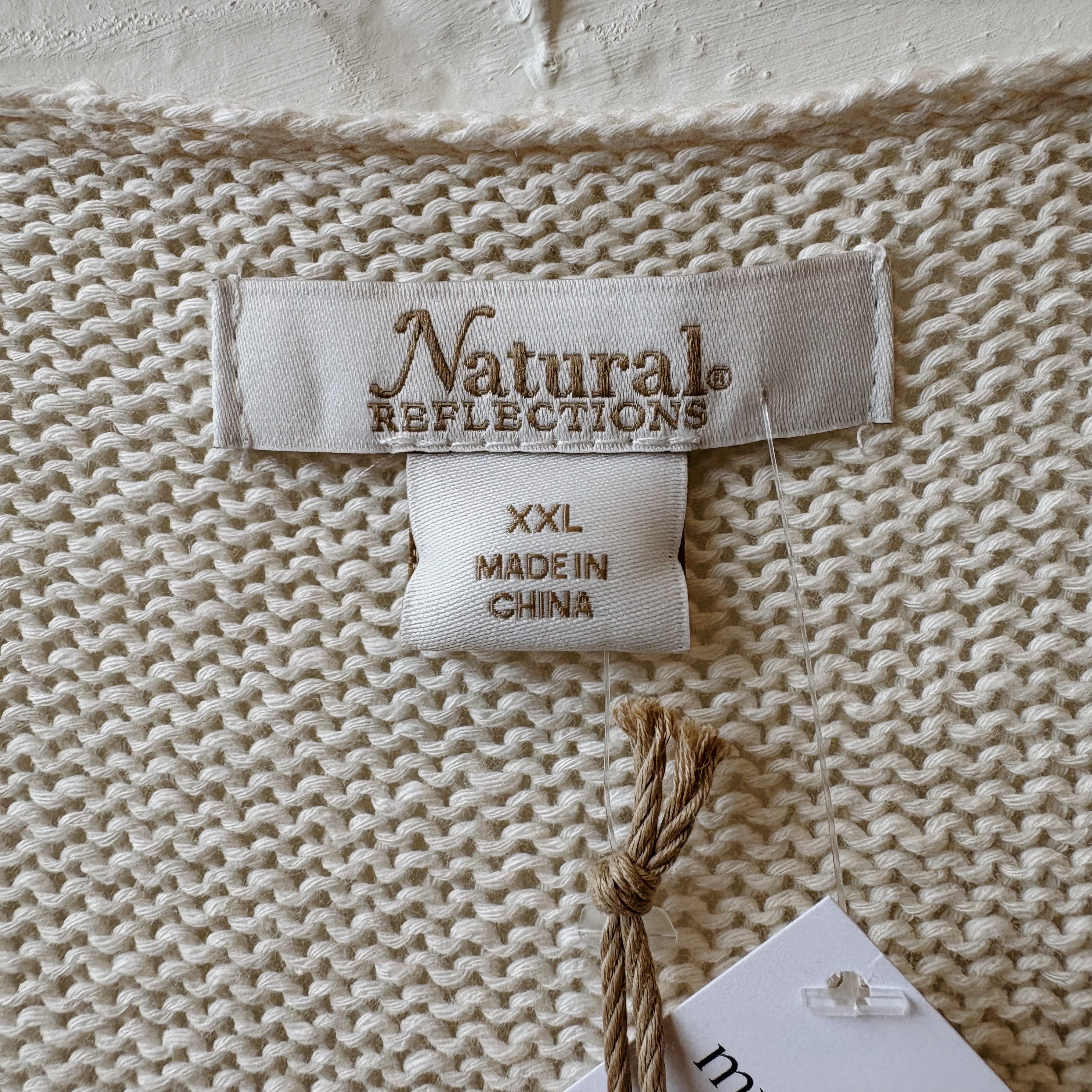 SIZE XXL | Neutral Sweater Top
