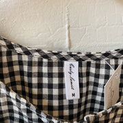 Size M | Gingham Tie Top