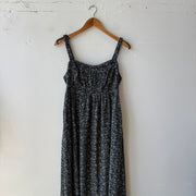 SIZE L | Blue Floral Boutique Dress
