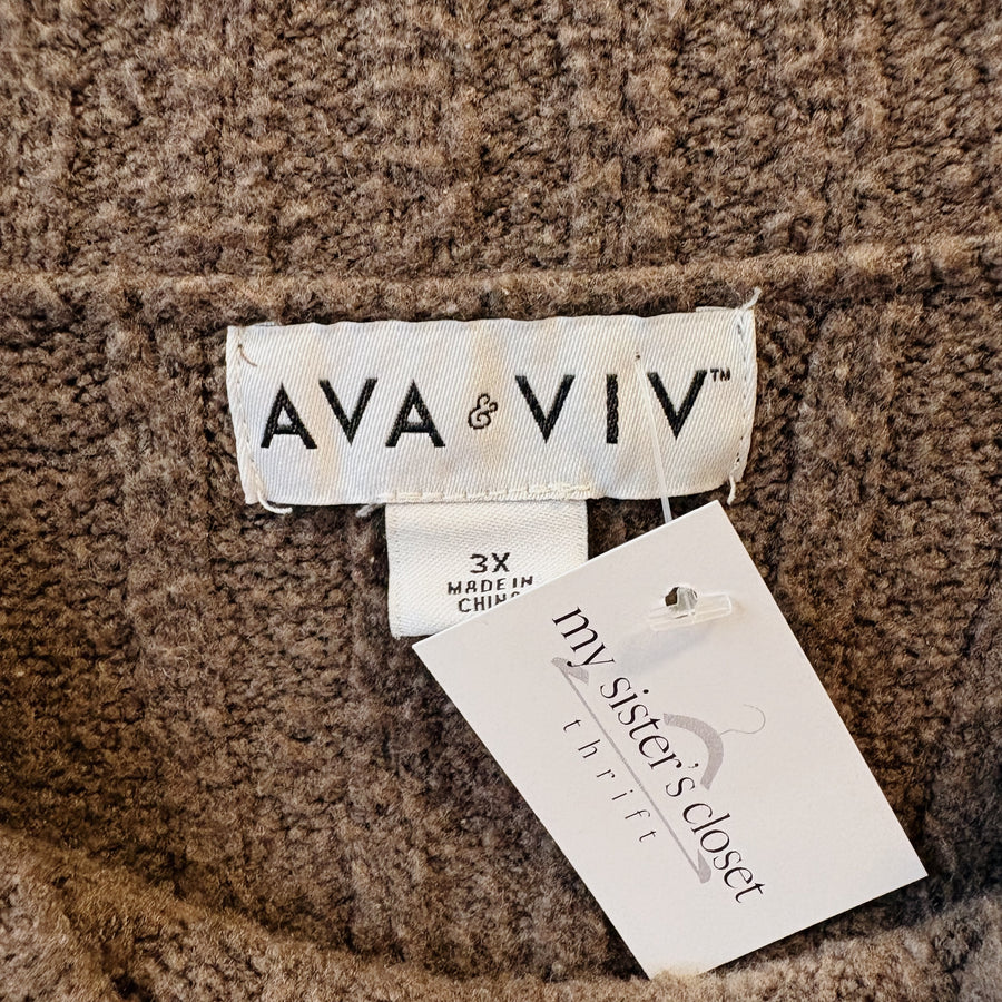 SIZE 3X | Brown Sweater