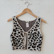 SIZE M/L | Animal Print Tie Top