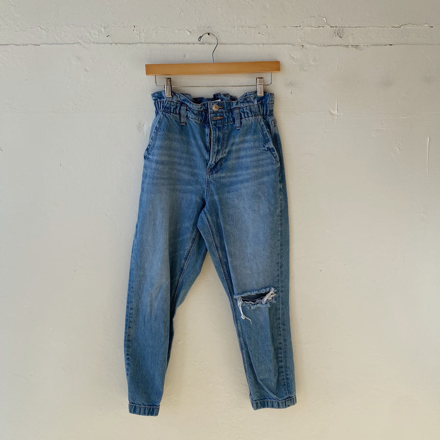 SIZE 2 | AE short Paper-bag Jeans