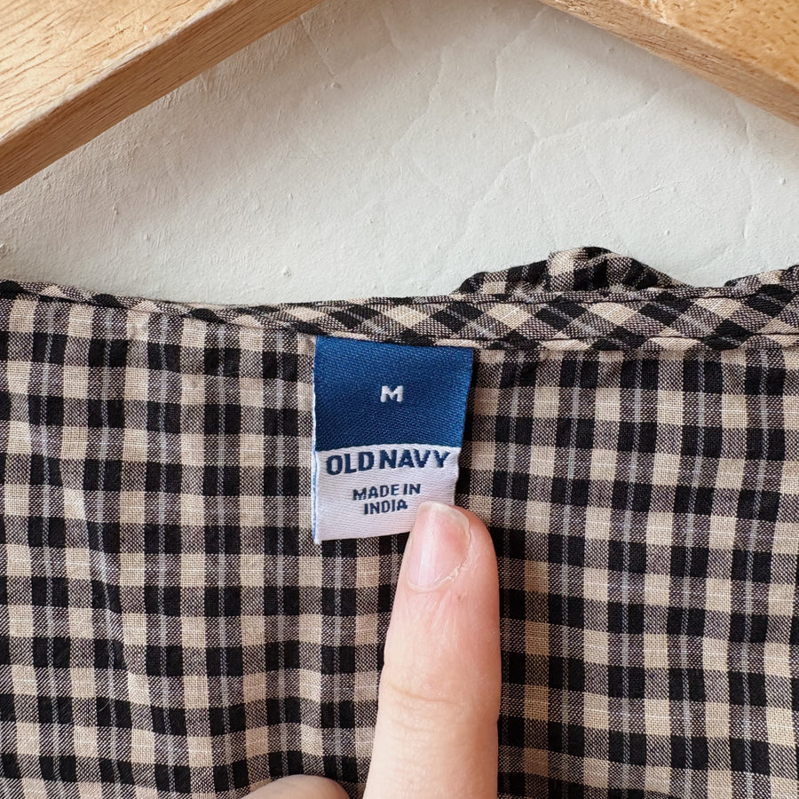 SIZE M | Gingham Top