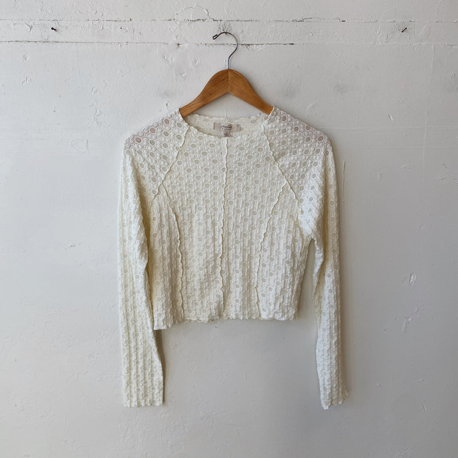SIZE L | Floral Lace Top