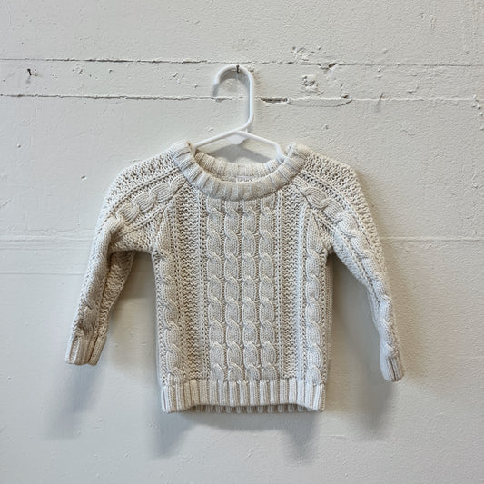 Size 12M | White Sweater