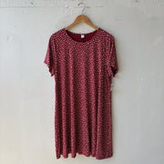 SIZE XXL | Red Floral Dress