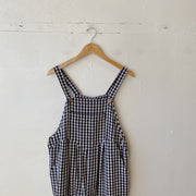 SIZE L | Gingham Overalls